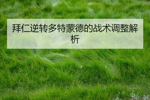 拜仁逆转多特蒙德的战术调整解析